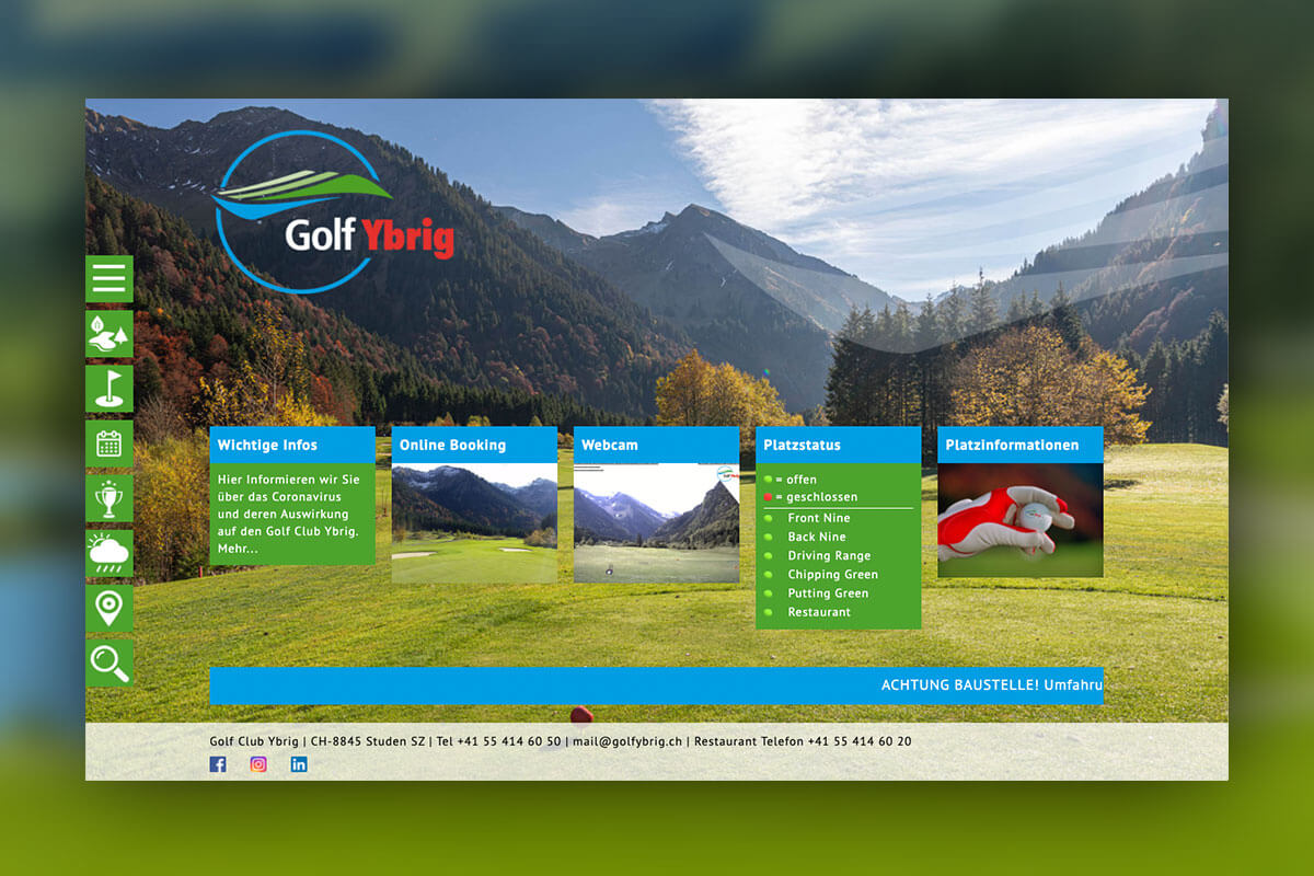 golf ybrig website